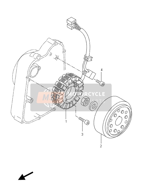 Yamaha VP250 X-CITY 2012 Generatore per un 2012 Yamaha VP250 X-CITY